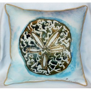 Betsys Sand Dollar Throw Pillow- - 22 x 22 in.