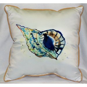 Betsys Shell Throw Pillow- 22 x 22 in.