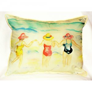 Ladies Wading Throw Pillow- 16 x 20 in.