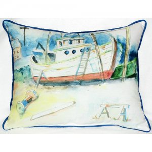 Old Boat Indoor & Outdoor Throw Pillow - 20 x 24 in.