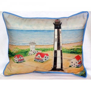 ZP737 Cape Henry Lighthouse Throw Pillow- 20 x 24 in.