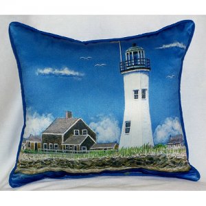Scituate MA Lighthouse Throw Pillow, 20 x 24 in.