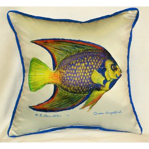 Queen Angelfish Throw Pillow - 18 x 18 in.