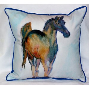 Colt Indoor & Outdoor Throw Pillow- - 22 x 22 in.