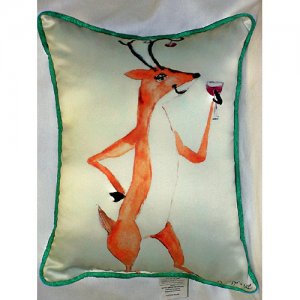 ZP906 Deer Party Throw Pillow- 20 x 24 in.