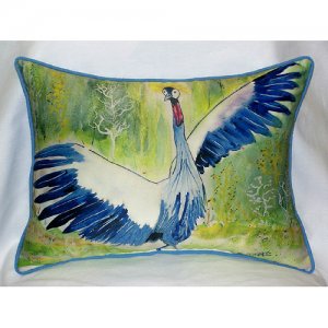 Dancing Crane Throw Pillow, 20 x 24 in.