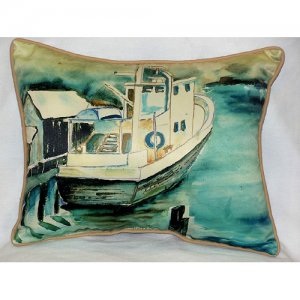 Oyster Boat Throw Pillow- 20 x 24 in.