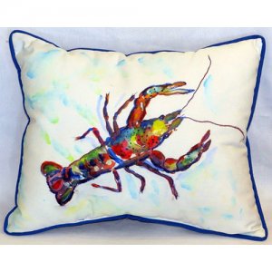 Crayfish Indoor & Outdoor Throw Pillow- - 20 x 24 in.