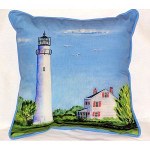 ZP993 Fenwick Island Light House Throw Pillow- 20 x 24 in.