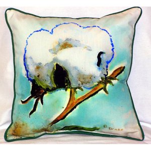 Cottonball Indoor & Outdoor Throw Pillow- 18 x 18 in.