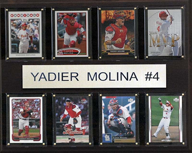 MLB 12 x 15 in. Yadier Molina St. Louis Cardinals 8-Card Plaque -  Relic, RE2546865