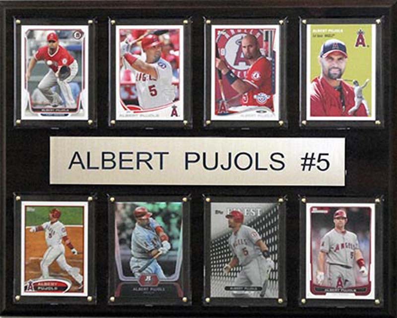 MLB 12 x 15 in. Albert Pujols Los Angeles Angels 8-Card Plaque -  CandICollectables, CA60844