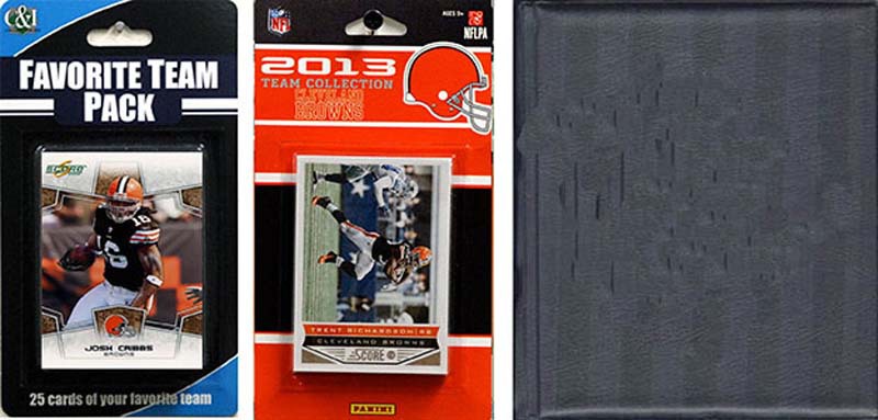 Picture of CandICollectables 2013BROWNSTSC NFL Cleveland Browns Licensed 2013 Score Team Set & Favorite Player Trading Card Pack Plus Storage Album