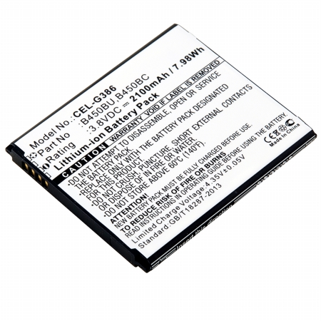 Picture of Dantona Industries CEL-G386 Replacement Cell Phone Battery for Samsung B450BC