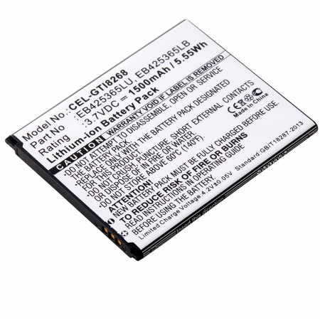 Picture of Dantona Industries CEL-GTI8268 Replacement Cell Phone Battery for Samsung EB425365LB