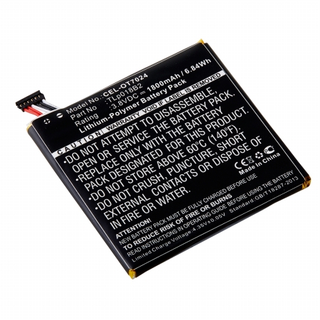 Picture of Dantona Industries CEL-OT7024 Replacement Cell Phone Battery for Alcatel TLP018B1