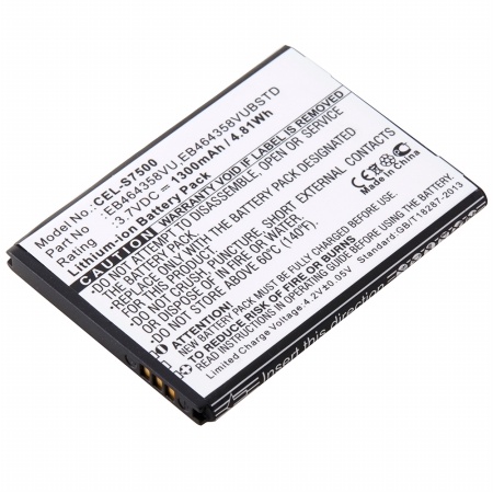 Picture of Dantona Industries CEL-S7500 Replacement Cell Phone Battery for Samsung EB464358VA