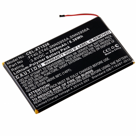 Picture of Dantona Industries CEL-XT1526 Replacement Cell Phone Battery for Motorola SNN5955A