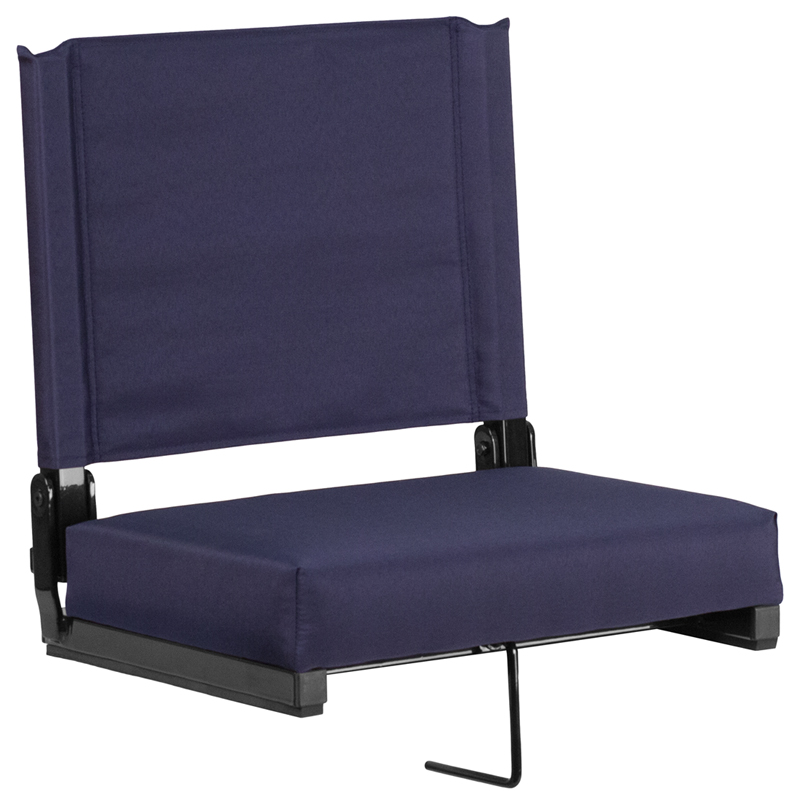 Game Day Ultra-Padded Seat- Navy - 18 x 18 x 14 in.