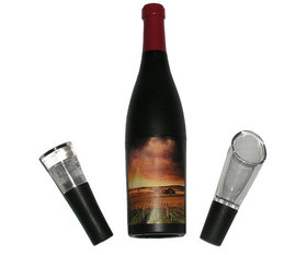 Picture of Earthly Way EARTHCSSET Wine Bottle Shaped Corkscrew Gift Set  3 Piece