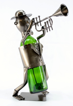 Three Star THREEZB120 Trumpet Player Wine Bottle Holder