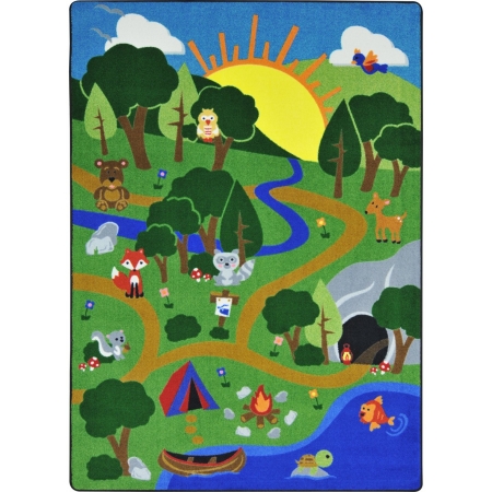 1888C Happy Forest Play Room Rectangle Rug Multi Color - 5 ft. 4 in. x 7 ft. 8 in.