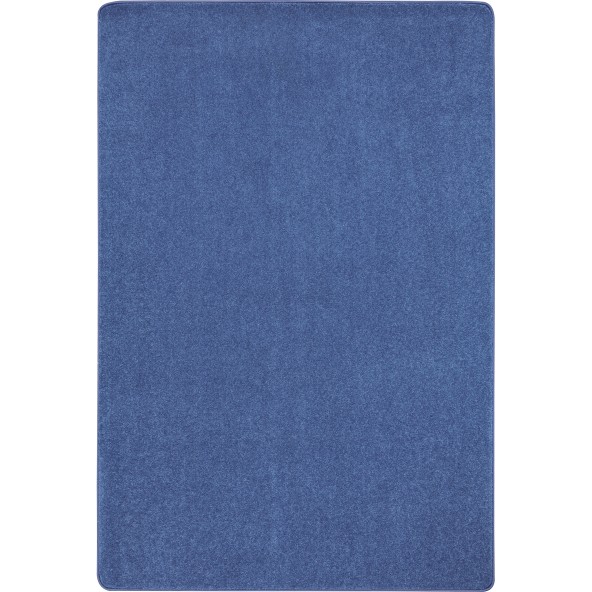 Just Kidding Classroom Rectangle Rug  Cobalt Blue - 6 x 6 in.