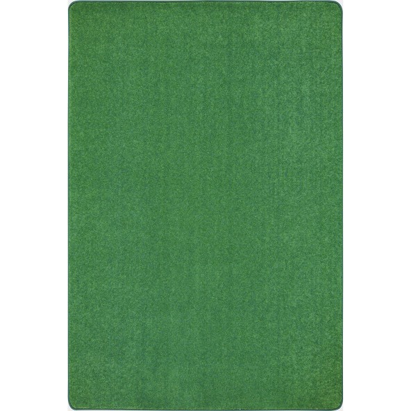 Just Kidding Classroom Rectangle Rug  Grass Green - 6 x 6 in.