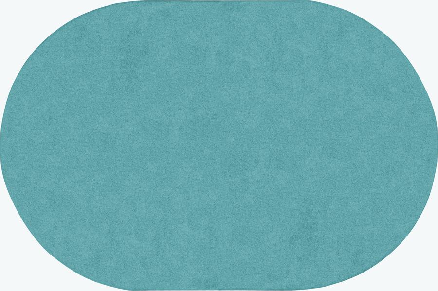 Just Kidding Classroom Oval Rug  Seafoam - 6 x 9 in.