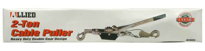 Picture of Allied International 65903CB 2 Ton Double Gear Cable Puller