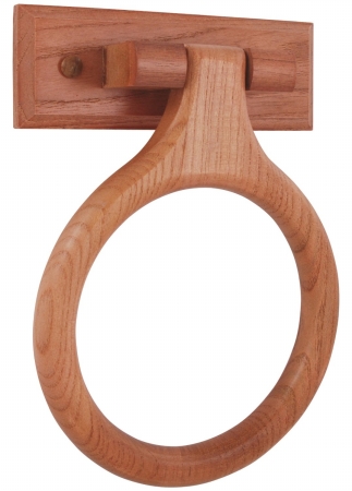 LDR 165 9840 Rustic Oak Towel Ring