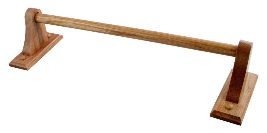 LDR 165 9870 24 in. Rustic Oak Towel Bar