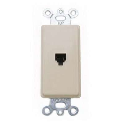 Ivory Decorative Phone Jack