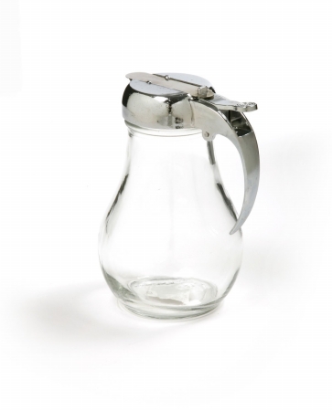 Norpro Silver/Clear Glass/Steel Syrup Dispenser 12 oz