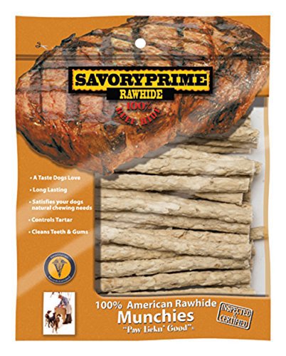 Picture of Savory Prime 00906 5 in. White American Twist Sticks Dog Treats 30 Count