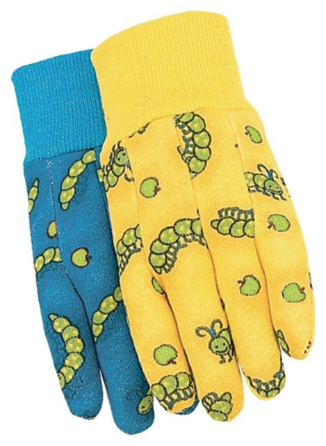 Caterpillar Print Kids Gloves , Pack of 12