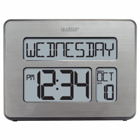 Picture of La Crosse Technology C86279 Atomic Full Calendar Clock with Extra Large Digits