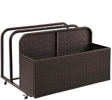 CO7303-BR Palm Harbor Outdoor Wicker Float Caddy -  Crosley