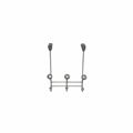 InterDesign 00392 Over The Door Rack, Satin Nickel InterDesign 00392 Over The Door Rack, Satin Nickel