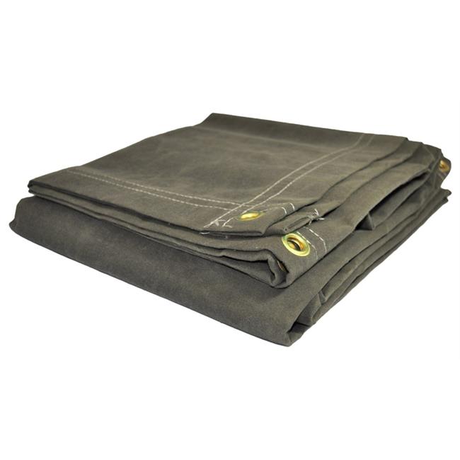 Foremost Dry Top Tarp Canvas 60810 Olive Canvas Tarp- 8 x 10 ft.