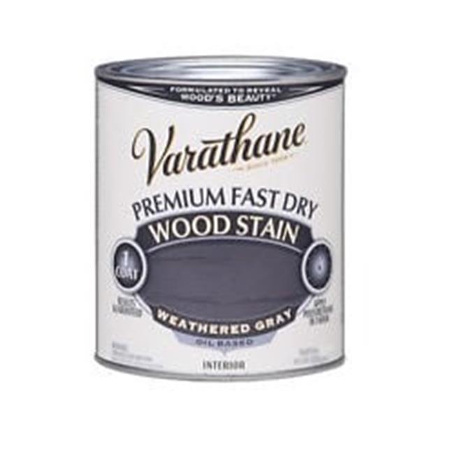 Varathane 269398 1-2 Pint Weathered Gray Fast Dry Wood Stain