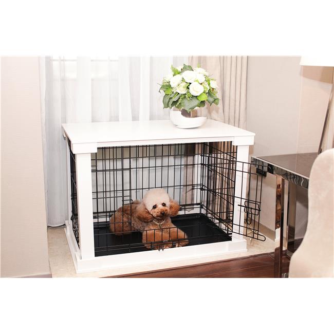 Merry Products PTH0231720100 Cage with Crate Cover- White - Small