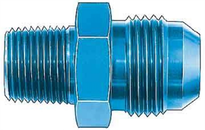 Fuel Pump Adapter - Blue Anodized - 10 x 3 NPT