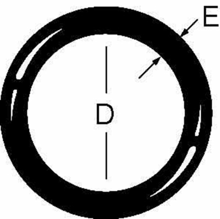 Aeroquip Eaton FCM3477 No. 12 Nitrile O-Rings, Set of 10