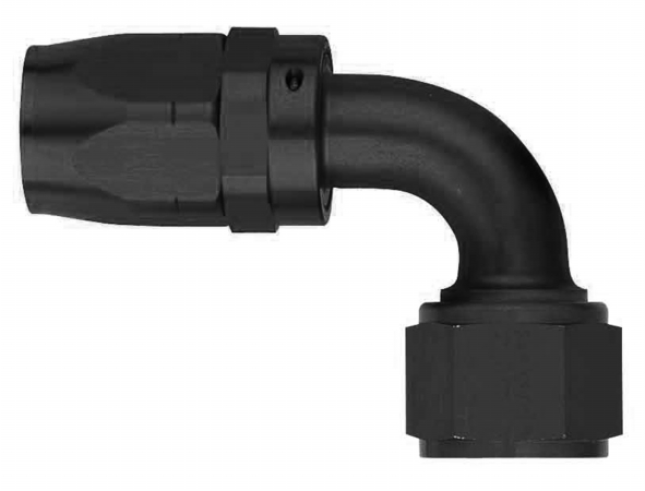 90 deg Aluminium Swivel-8 Hose End