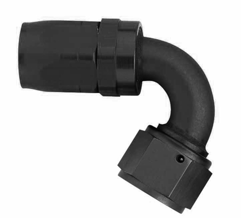 120 deg Aluminium Swivel -10 Hose End