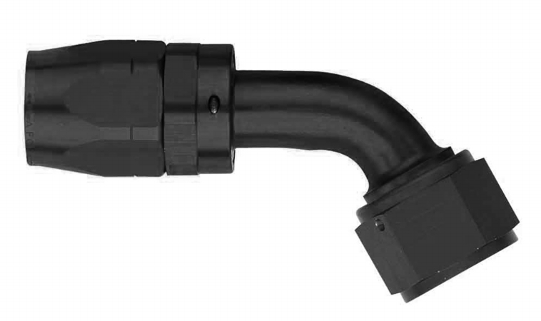 60 deg Aluminium Swivel -6 Hose End