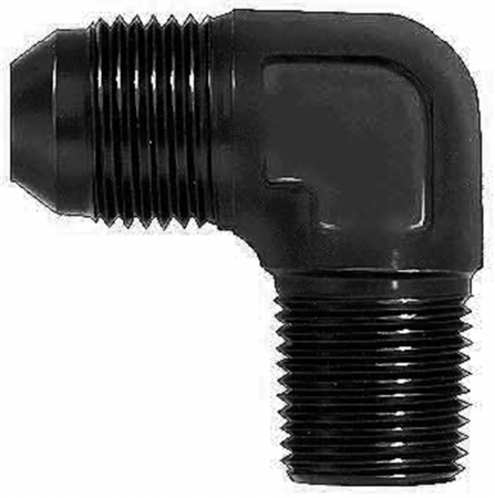 Black -8 Male 0.37 NPT 90 deg Adapter