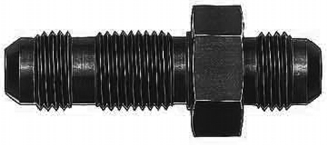 Bulkhead Union - Black Anodized
