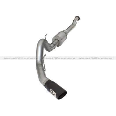 Picture of Afe Power  Atlas 4 in. Cat-Back Aluminized Steel Exhaust System with Black Tip for Ford F-150 EcoBoost 2015 V6-2.7L&#44; 3.5L CC&#44; SB Super Cre with 5.5 ft. Bed&#44; 145 in. Wheelbase & EC&#44; S